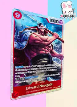 One Piece Card Game - Edward Newgate OP02-004 SR Englisch Foil Karte TCG Anime - Image 2