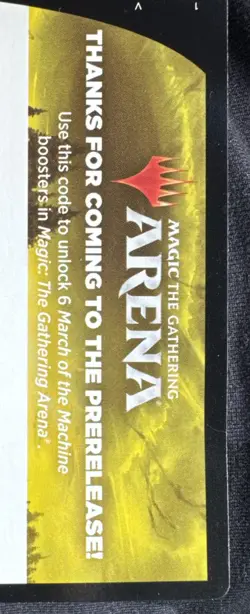 MTG MTGA Arena Code Card Prerelease 6 Booster Packs March of the Machine MOM - Image 1