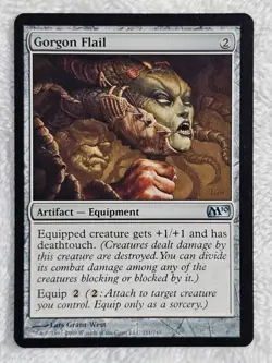 MTG Gorgon Flail - Magic 2010 (M10) #211 Magic the Gathering Card U NM - Image 1