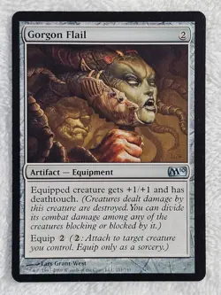 MTG Gorgon Flail - Magic 2010 (M10) #211 Magic the Gathering Card U NM - Image 2