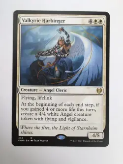 MTG Valkyrie Harbinger (KHM) Kaldheim Regular Rare 374 - Image 1