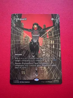 Silkguard Borderless Foil 0037 MTG Spider-Man Marvel Universe Eternal-Legal - Image 1