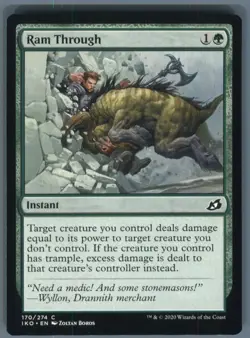 Magic the Gathering MTG Ikoria: Lair of Behemoths Ram Through #170 - Image 1