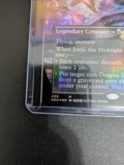 Junji, the Midnight Sky (Borderless) Kamigawa: Neon Dynasty Foil mtg - Image 5