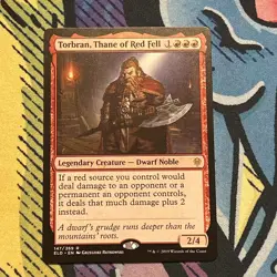 Torbran, Thane of Red Fell NM RARE Throne of Eldraine [ELD] MTG Regular Mint - Image 1