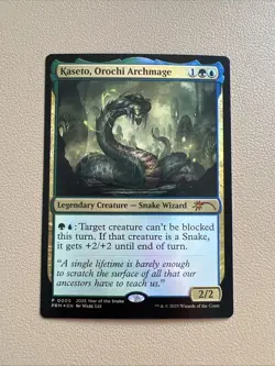 Kaseto, orochi archmage - Foil - English - MTG Year of the snake promo - NM-LP - Image 1