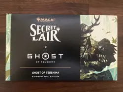 MTG Secret Lair x Ghost Of Tsushima RAINBOW FOIL EDITION Sealed, In Hand - Image 1
