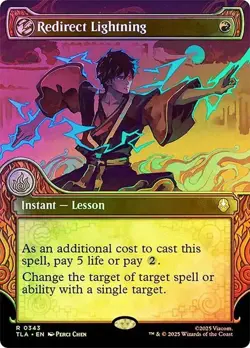 Redirect Lightning Foil Showcase Avatar: The Last Airbender NM MTG - Image 1