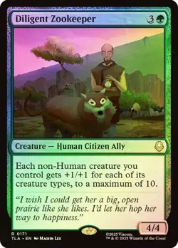 Diligent Zookeeper Foil Avatar: The Last Airbender NM MTG - Image 1