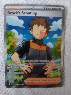 Brock's Scouting Ultra Rare Pokemon SV09: Journey Together 179/159 NM - Image 1