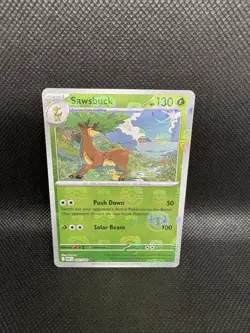 Pokemon Master Ball Sawsbuck 007/086 White Flare English - Image 1