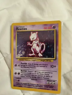 Pokemon TCG Mewtwo Base Set 10/102 Holo 1999-2000 Wizards Base Set Copyright Ho. - Image 1