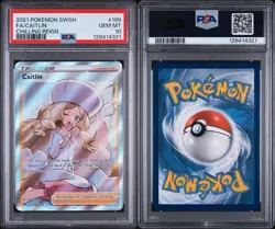 2021 POKEMON SWORD & SHIELD CHILLING REIGN #189 FULL ART/CAITLIN PSA 10 - Image 3