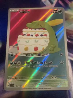 Pokemon TCG Gulpin 154/142 Illustration Rare Stellar Crown NM/M - Image 1