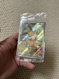 Pokemon TCG CRIMP ERROR Eevee 173 SVP Prismatic Evolutions ETB PROMO ENGLISH - Image 1