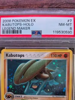 Pokemon Tcg 2006 EX Kabutops Holo Legend Maker 7/92 PSA Graded 8 nm-mt Slab - Image 2