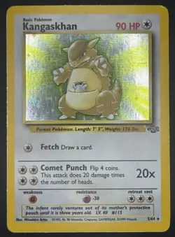 Pokemon TCG Kangaskhan Holo Jungle WOTC 5/64 LP - Image 1