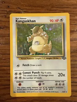 Pokemon TCG Kangaskhan Jungle 5/64 Holo Unlimited Holo Rare - Image 1