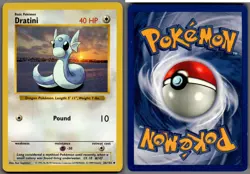 1999 Pokemon, Base Set Shadowless, #26/102 Dratini, Uncommon - Image 1