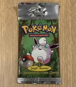 Vintage 1999 Pokemon Jungle Booster Pack Wigglytuff Long Crimp 21.14 Grams - Image 1