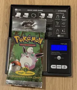 Vintage 1999 Pokemon Jungle Booster Pack Wigglytuff Long Crimp 21.14 Grams - Image 3