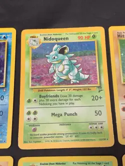 Vintage Rare Holo Pokemon Card Lot WOTC Base Set 2 Nidoking & Nidoqueen MP/HP - Image 3