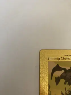 2000 POKEMON SHINING CHARIZARD WHITE-HOT FLAMES GOLD CARD #107/105 Secret RARE - Image 3