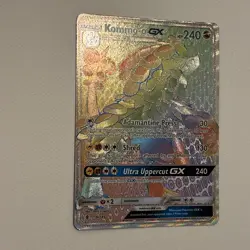 Pokemon TCG Kommo-o GX SM Guardians Rising Secret Rare Card 159/145 EX Condition - Image 4