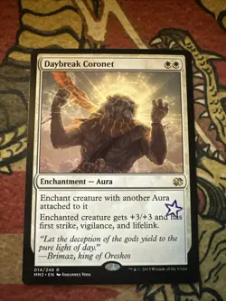 Mtg Magic Modern Masters 2 Daybreak Coronet Pro Your Stamped Oddity Card - Image 1