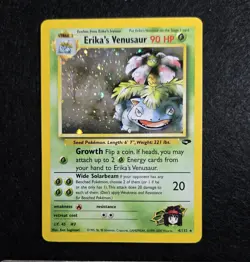 Pokemon - Erika's Venusaur Holo Rare 4/132 - Gym Challenge Holo - LP - Image 1