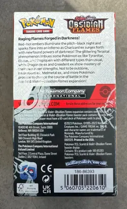 Pokemon TCG: Obsidian Flames - Half Booster Box (18 Packs) NEW & SEALED - Image 2