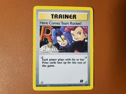 Here Comes Team Rocket Holo 15/82 Vintage LP Jesse & James 2000 Pokemon TCG - Image 1