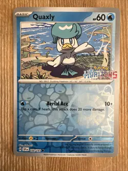 Quaxly 050/191 Pokemon Scarlet Violet Surging Sparks Reverse Holo Horizons NM - Image 1