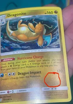 Pokemon Dragonite 151/236 Cosmo Holo BLEED Costco Canada HD GALAXY SWIRL - Image 1