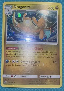 Pokemon Dragonite 151/236 Cosmo Holo BLEED Costco Canada HD GALAXY SWIRL - Image 2