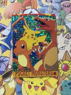 Pokemon Vintage Pocket Monsters Vending HOLO Prism Sticker 1999 Bandai Nintendo - Image 2
