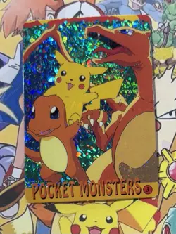 Pokemon Vintage Pocket Monsters Vending HOLO Prism Sticker 1999 Bandai Nintendo - Image 3