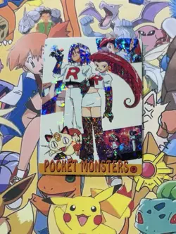 Pokemon Vintage Pocket Monsters Vending HOLO Prism Sticker 1999 Bandai Nintendo - Image 3