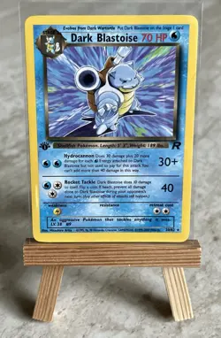 Pokemon TCG Dark Blastoise 1st Edition 20/82 Team Rocket Non Holo (English) -NM - Image 1