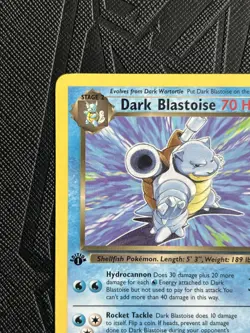 Pokemon TCG Dark Blastoise 1st Edition 20/82 Team Rocket Non Holo (English) -NM - Image 4