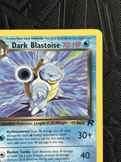 Pokemon TCG Dark Blastoise 1st Edition 20/82 Team Rocket Non Holo (English) -NM - Image 5