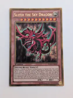 Slifer the Sky Dragon PGLD-EN032 Premium Gold 1st Edition - Image 1