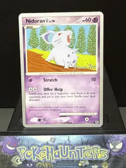 Pokemon Card Nidoran 71/111 World Championships 2009 Near Mint - Image 1