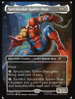 Magic: The Gathering Spider-Man card IN HAND BRAND NEW marvel legends - Image 4