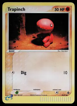 Pokemon Card - Trapinch Dragon 78/97 Common Reverse Holo - Image 1