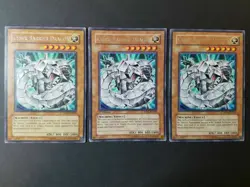 Yugioh Cards 3x Cyber Barrier Dragon DP04-EN002 Rare Light Play/Near Mint - Image 1