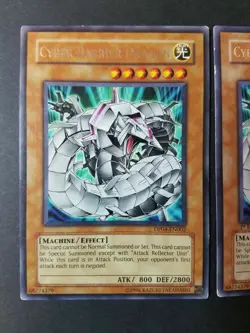 Yugioh Cards 3x Cyber Barrier Dragon DP04-EN002 Rare Light Play/Near Mint - Image 4