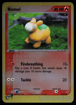 Pokemon Card - Numel Dragon 69/97 Common Reverse Holo - Image 1