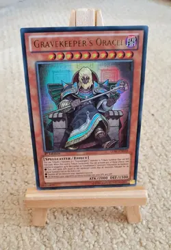 Yu-Gi-Oh card - Gravekeeper's Oracle - Ultra Rare - LVAL-EN034 1st Edition MINT - Image 1