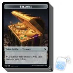 10 pcs JAPANESE TREASURE TOKEN (17/20) Commander Legends: Battle For Baldur's Ga - Image 1